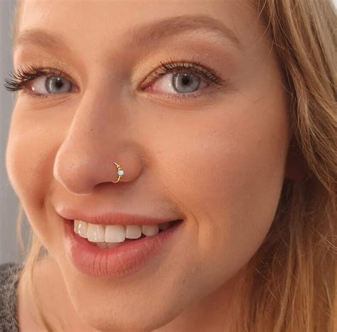 very thin nose ring|very small nose rings.